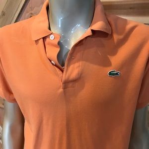 Lacoste Polo size 4 in Vibrant Orange